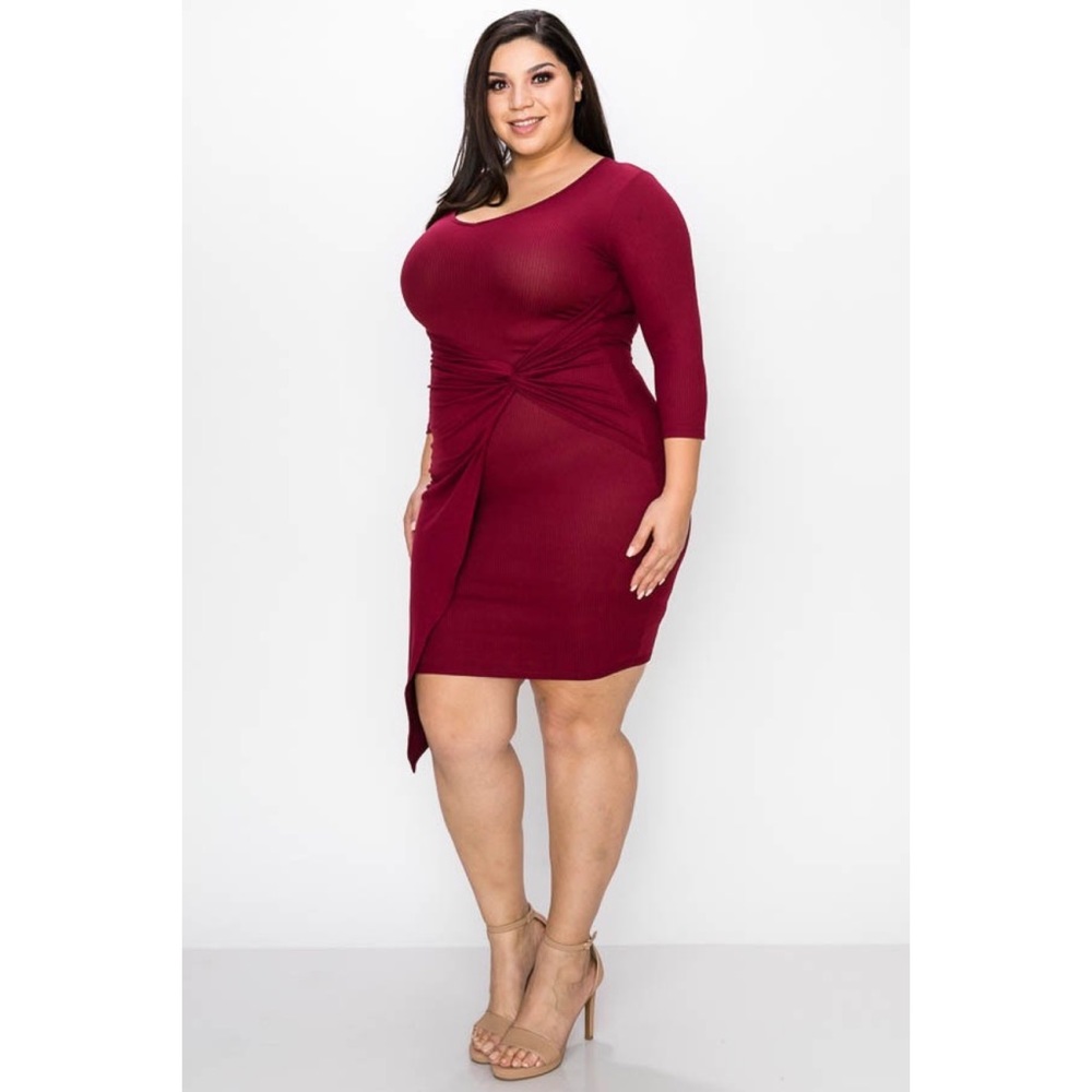 Faux Wrap Dress